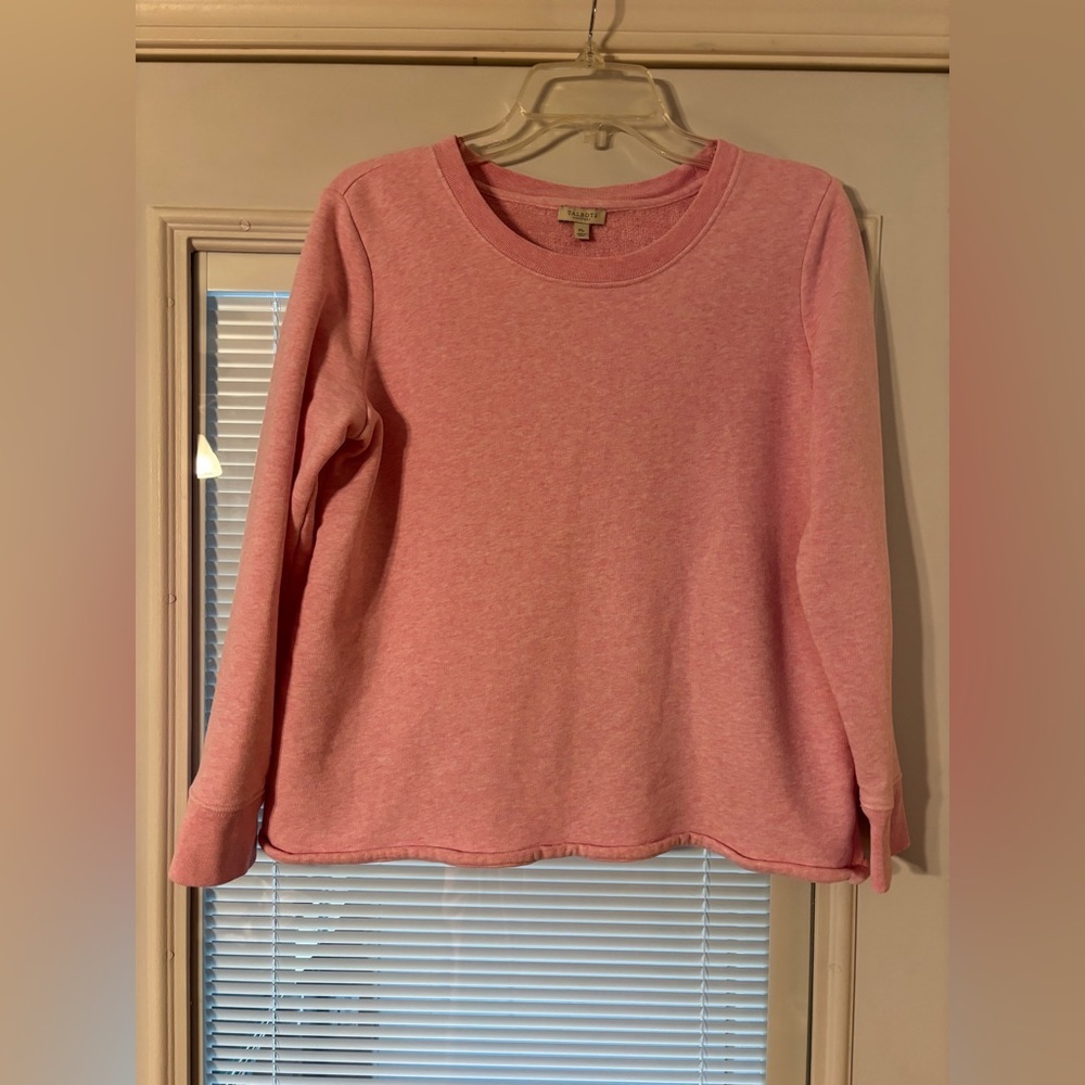 Talbots Soft Pink Knit Sweatshirt